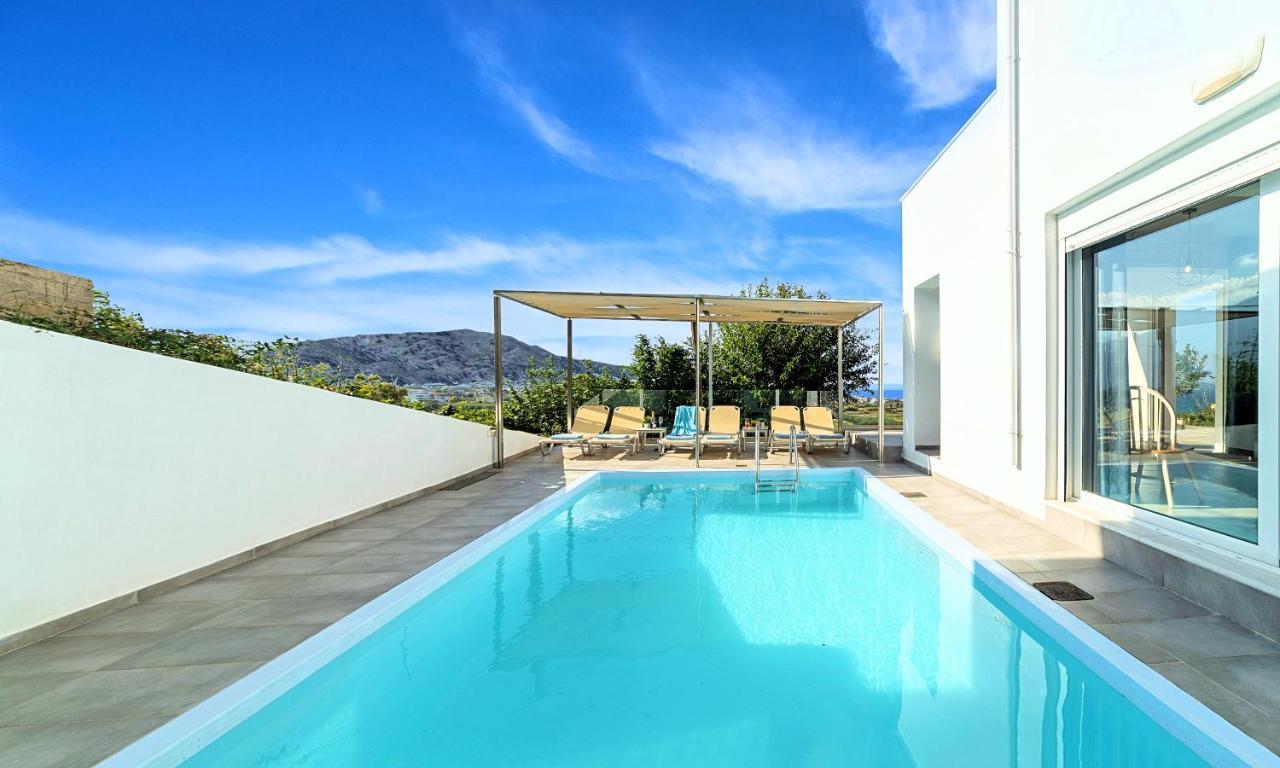 Dhrámia Cretan Sunset Villa Heated Pool מראה חיצוני תמונה